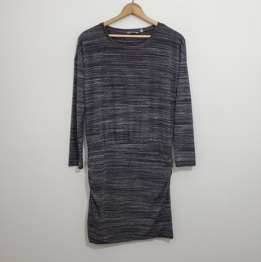 Athleta Beyond Soft Avenues Marled/Striped Dress